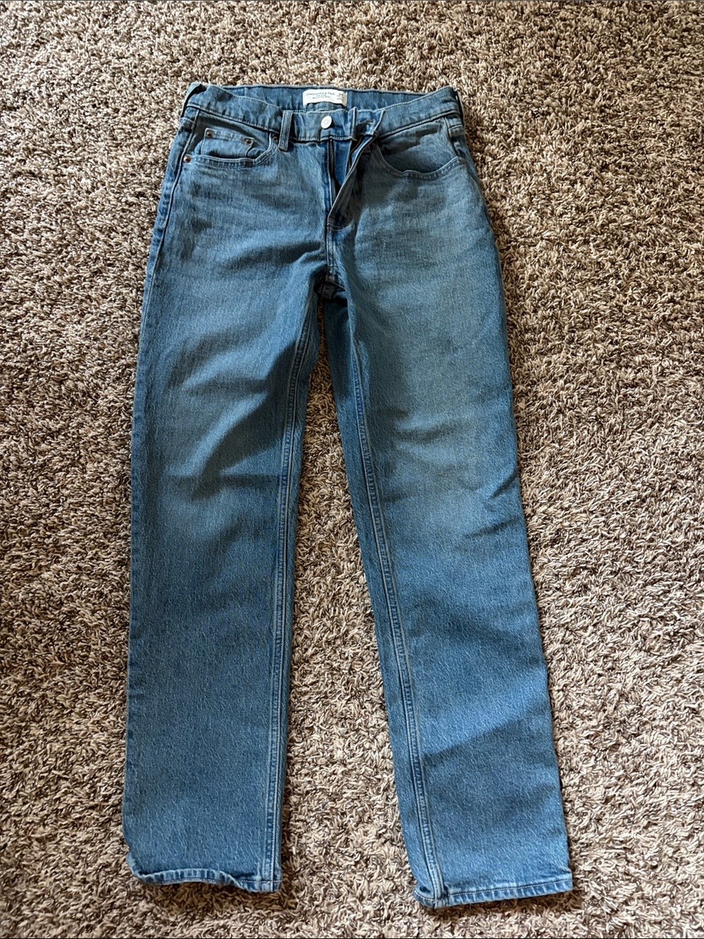 Abercrombie & Fitch Men's Straight Blue Jeans
